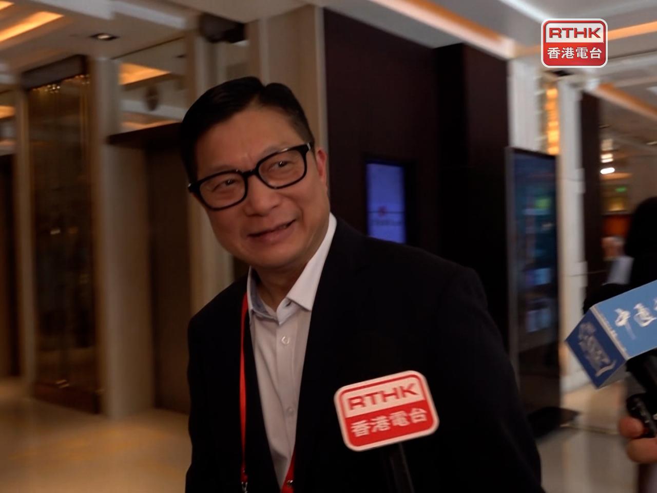 Chris Tang said he is excited and honoured to attend the military parade in Beijing. Photo: RTHK