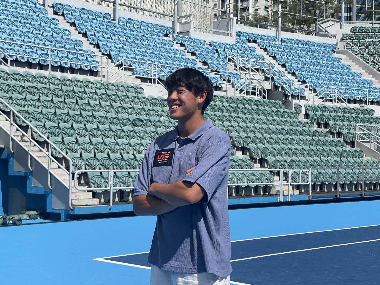 Hong Kong player Coleman Wong says he hopes the faster indoor courts at Kai Tak Arena favour him. Photo: RTHK