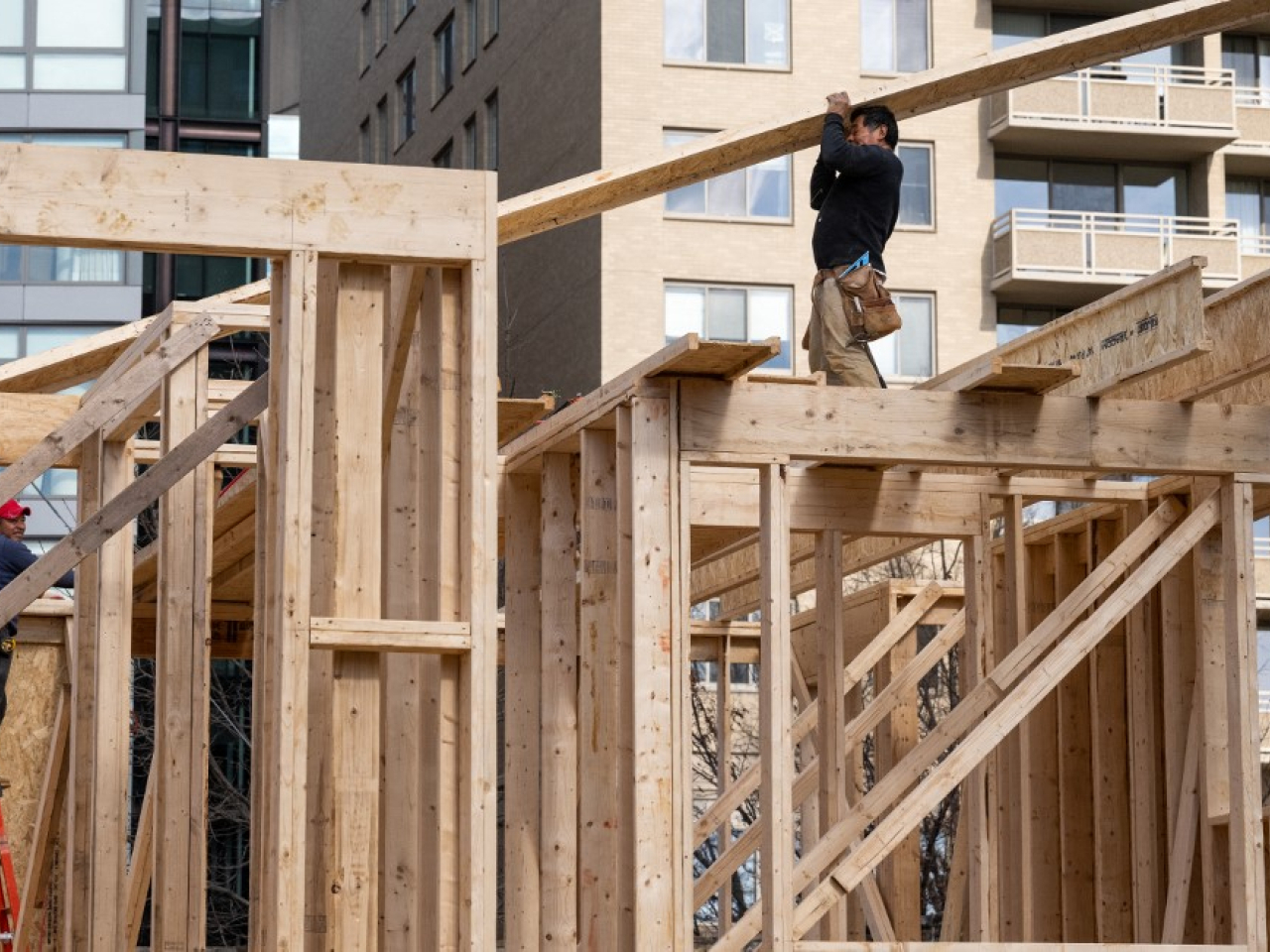 美國7月建築支出按月跌0.1%，符合市場預期。（法新社資料圖片）