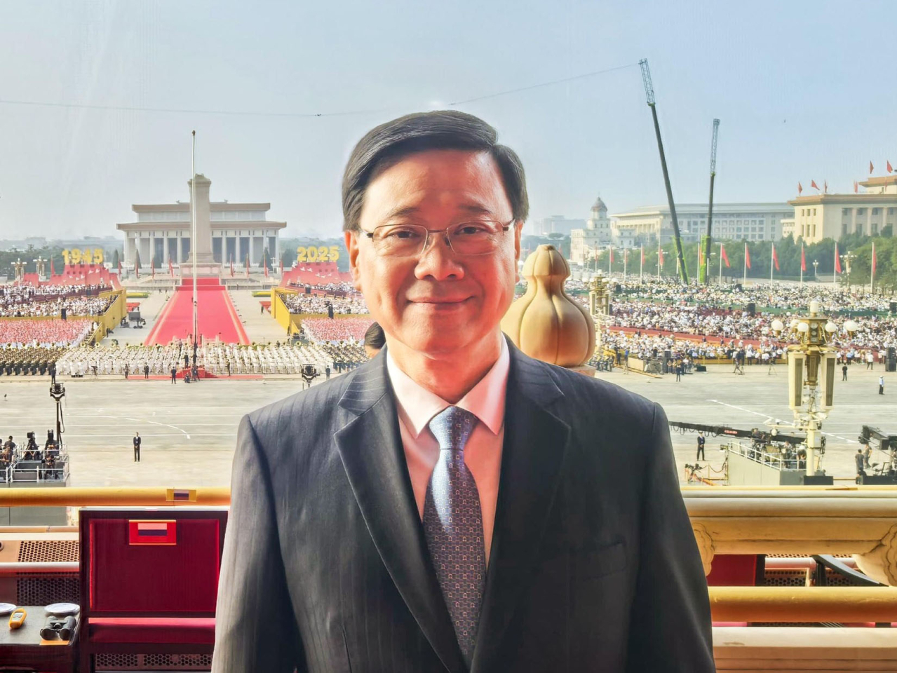 John Lee said he was proud, honoured and inspired to witness the V-Day commemorations. Photo courtesy of Lee's social media page