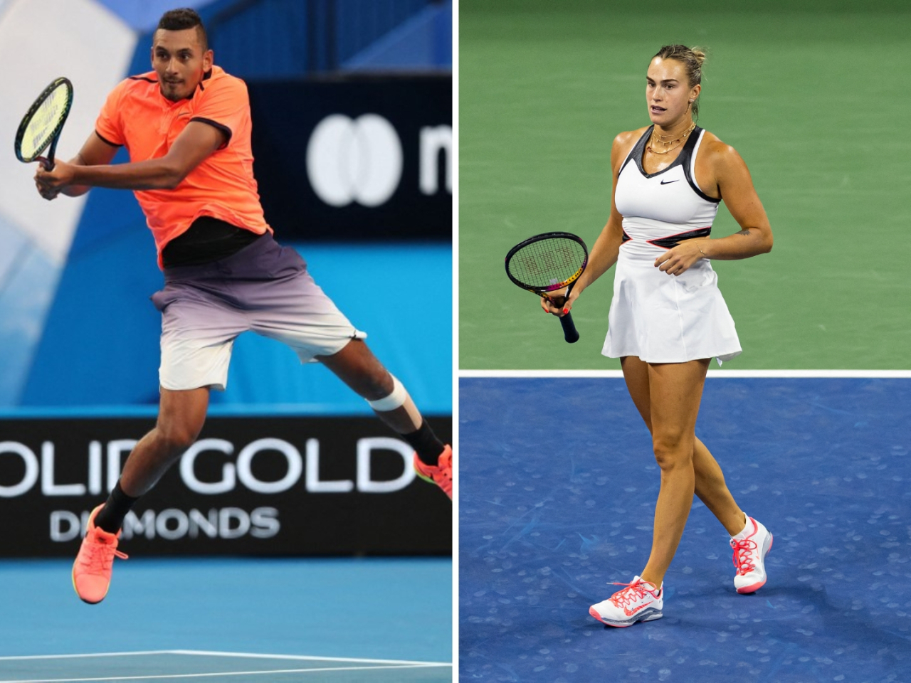 Nick Kyrgios says Aryna Sabalenka 'will not be able to return serves from men'. File photo: AFP/Reuters
