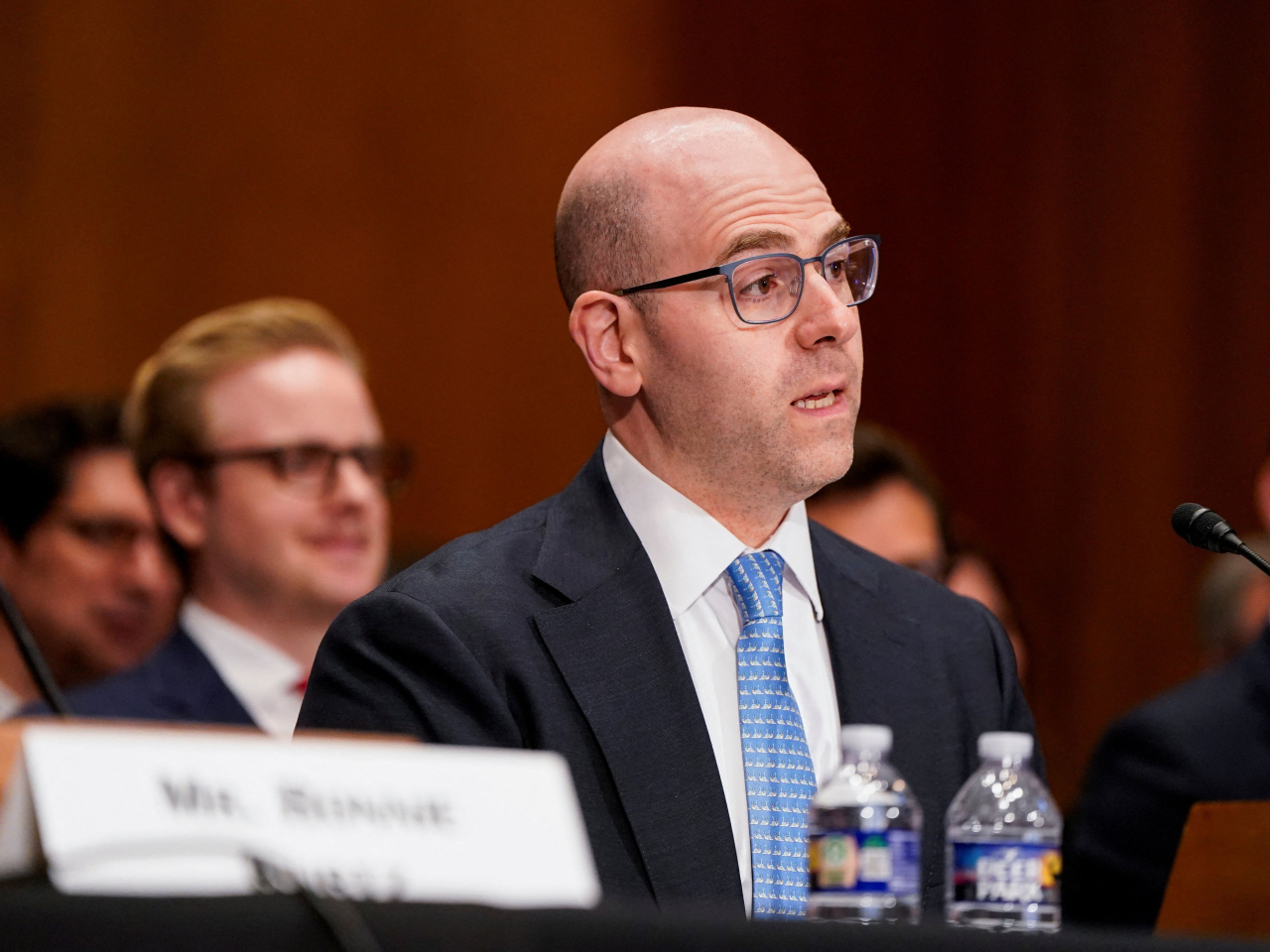 米蘭在聽證會上多次承諾將維護聯儲局獨立性，否認有人要求他承諾投票支持減息。（路透社）