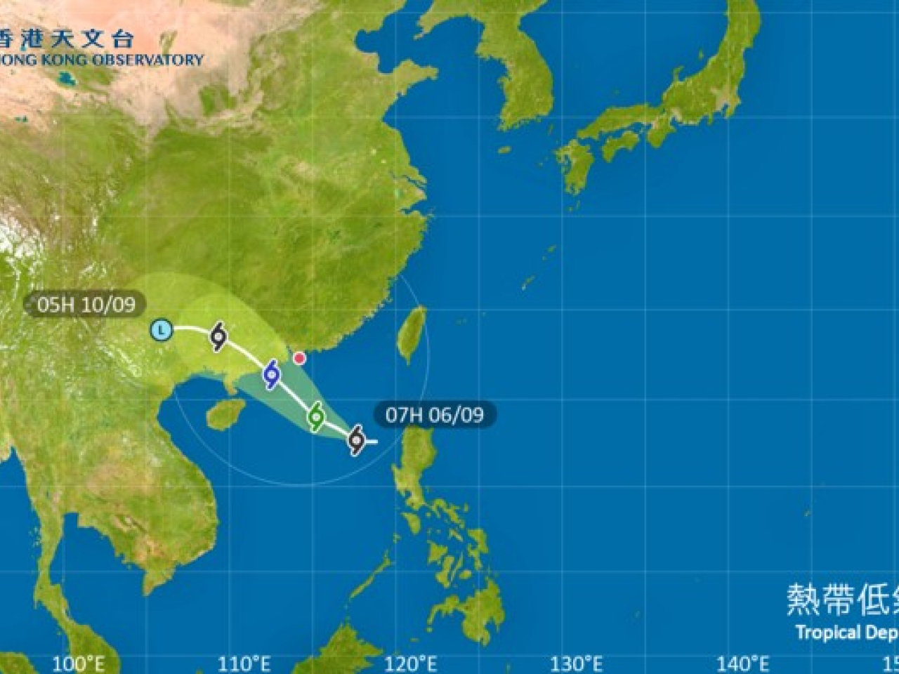 天文台評估是否需要在明日初時改發三號強風信號。(天文台網站)