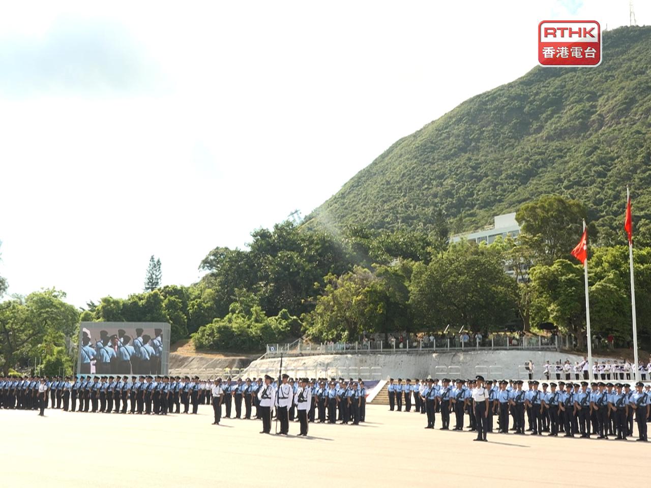 陳國基寄語警員要精確專業、擁抱變革。（梁禎祥攝）