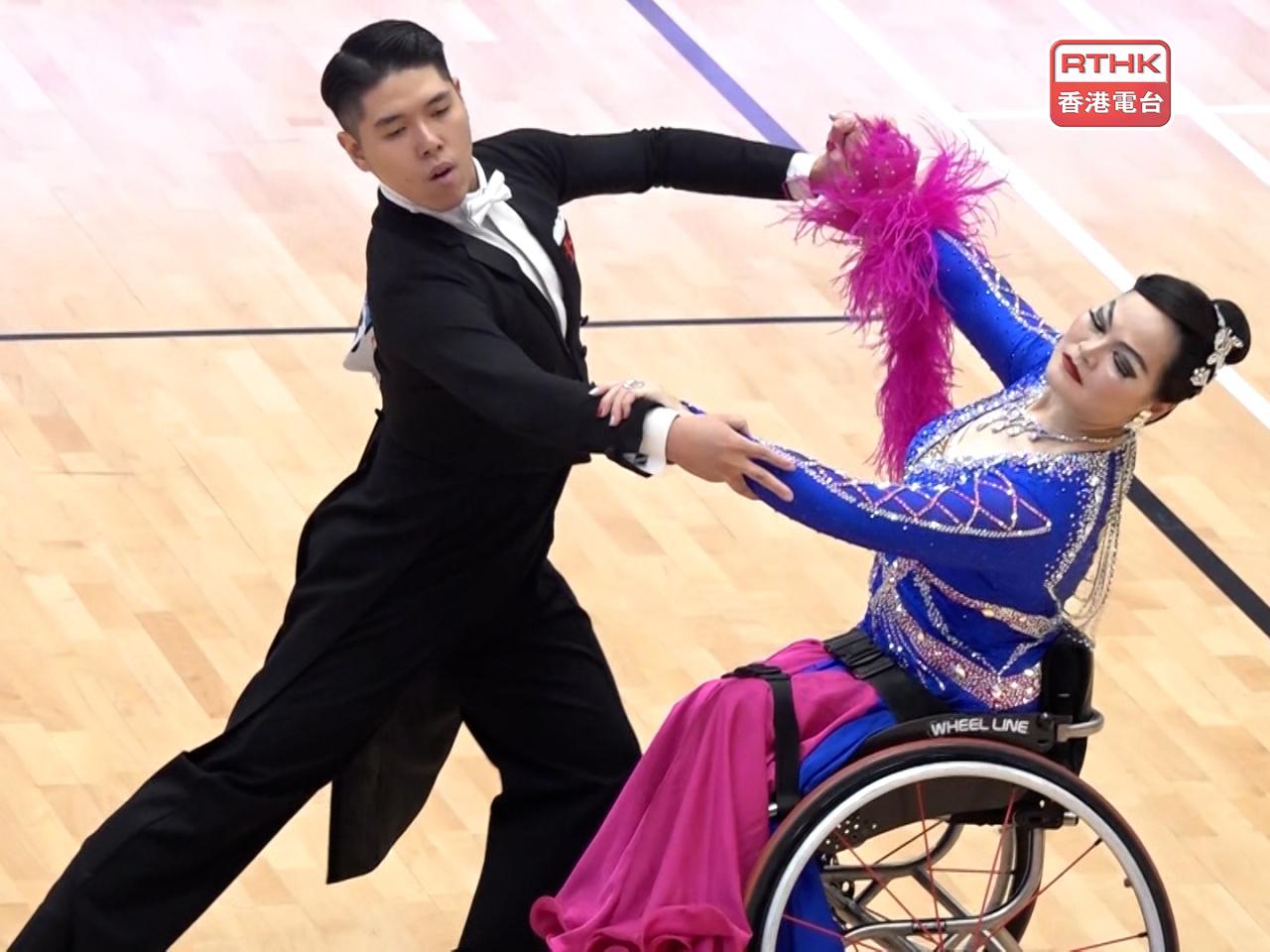 Lee Pui-yin and Susanna So make the right moves on their way to a silver in the Combi Standard Dance 3-Dance. Photo: RTHK