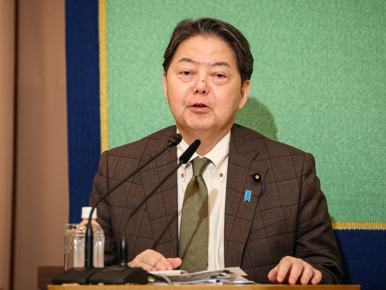 共同社引述多名相關人士透露，林芳正有意參加自民黨總裁選舉。(路透社資料圖片)