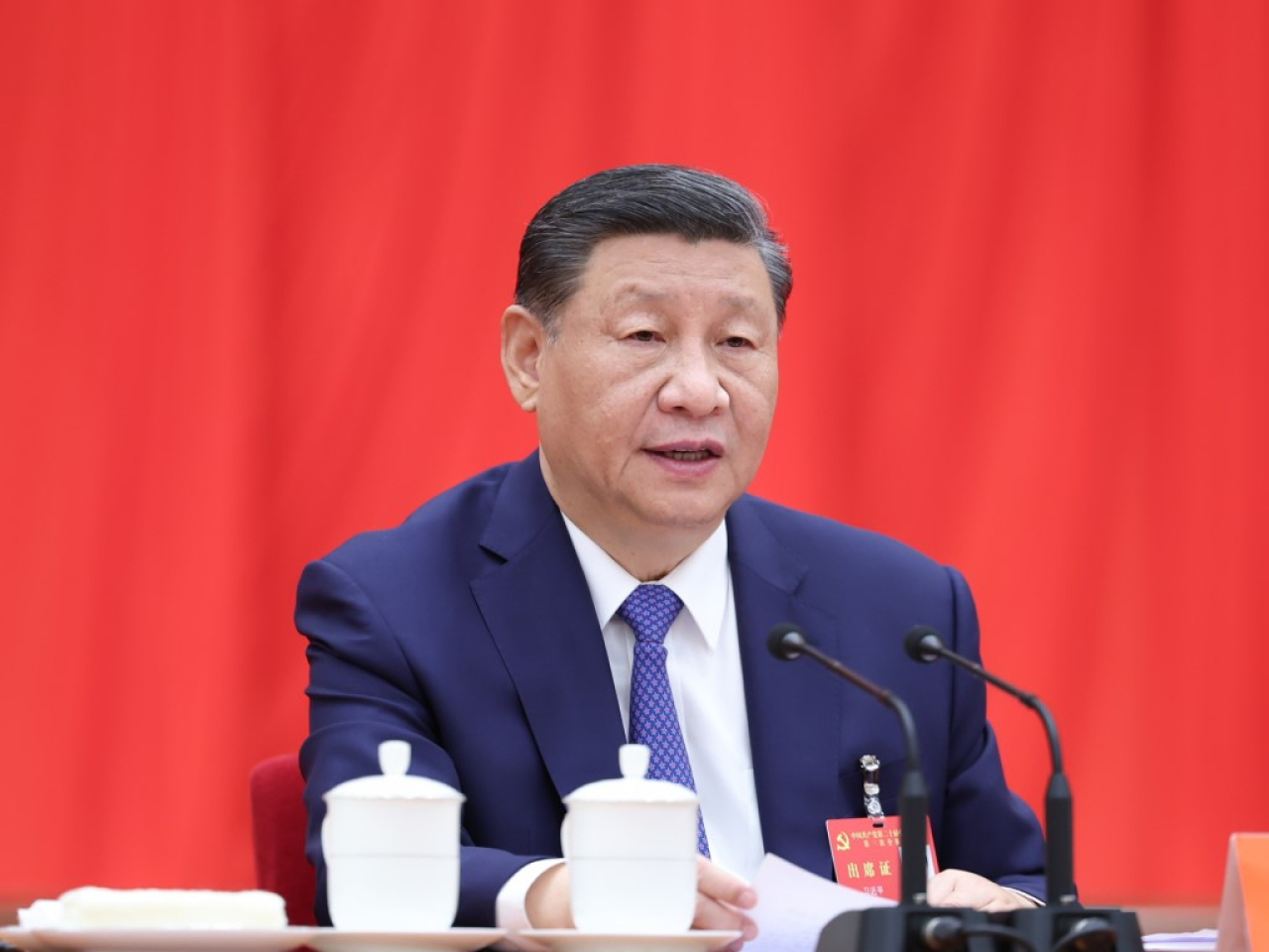 習近平表示，個別國家接連發動貿易戰、關稅戰，嚴重衝擊世界經濟，嚴重損害國際貿易規則。(新華社資料圖片)