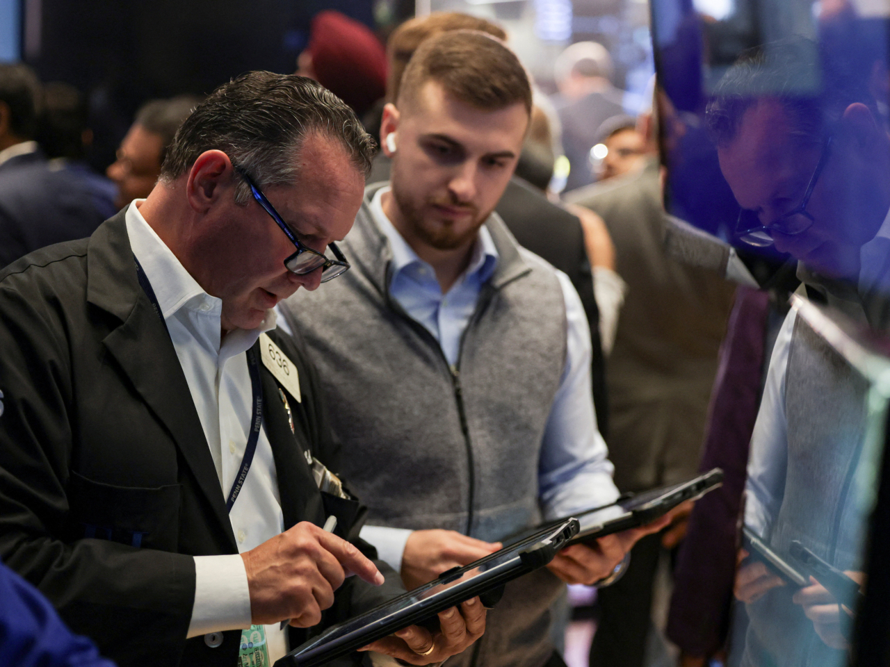 The Nasdaq Composite Index climbed 0.5 percent to 21,798 while both the Dow and the S&P 500 edged higher. Photo: Reuters