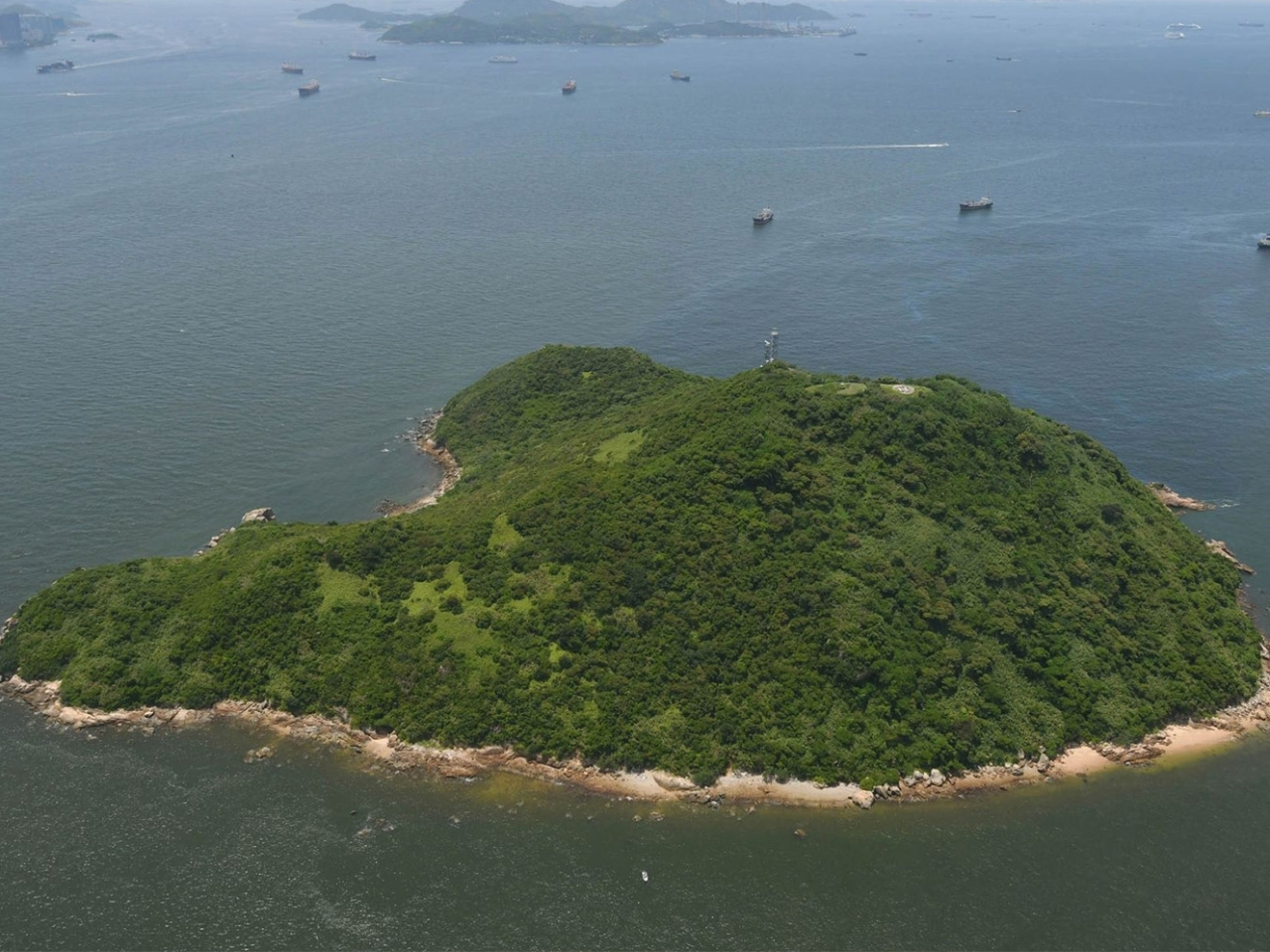 The government says the Kau Yi Chau project has a lower priority now. File photo courtesy of the Development Bureau