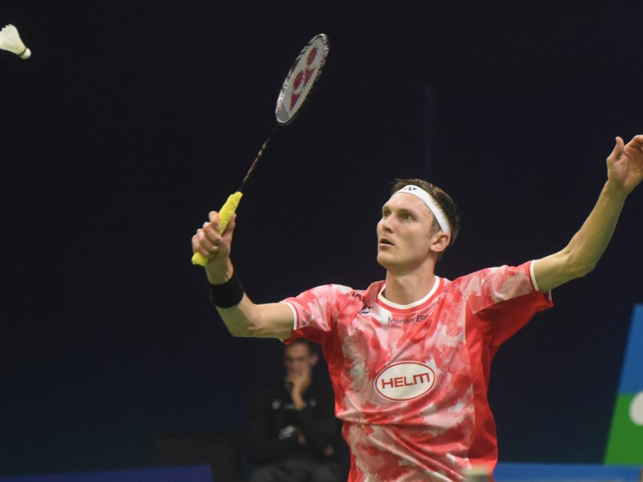 Axelsen was making his return to action after six months away with a back injury. File photo: AFP