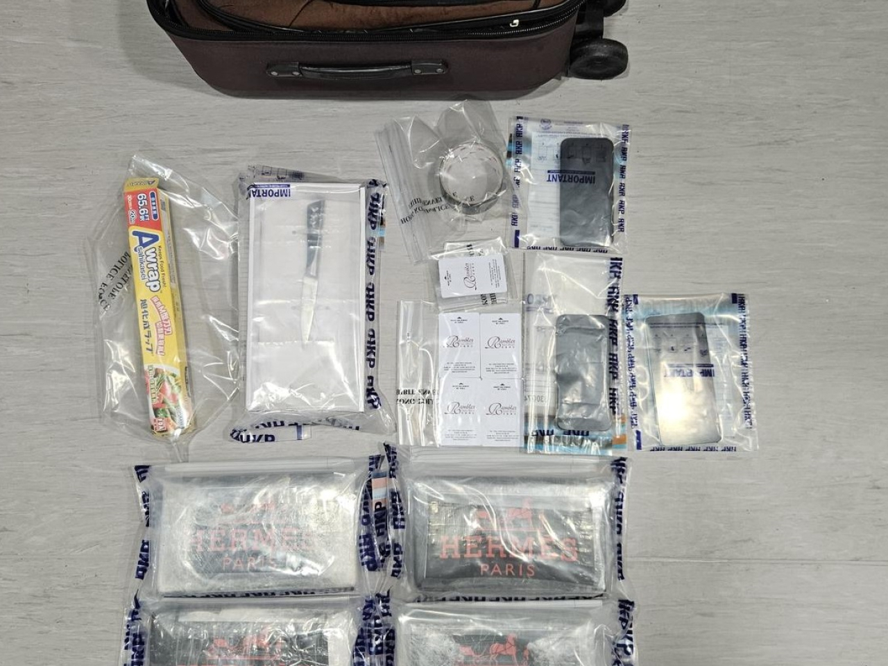 行動中檢獲的毒品市值約500萬元。(警方圖片)