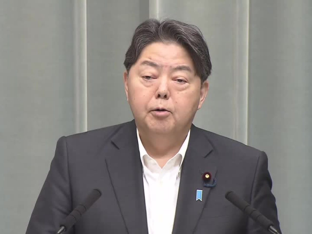 林芳正強調，高度關注日本周邊的軍事動向，將冷靜和毅然應對。（路透社）