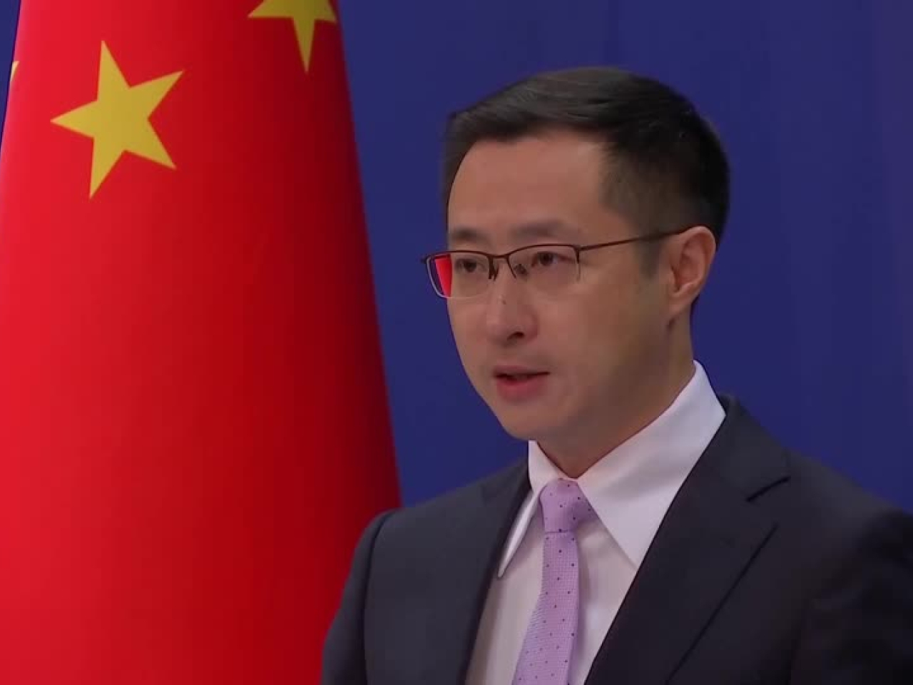 林劍說，中方敦促歐洲有關國家恪守一個中國原則。（路透社）