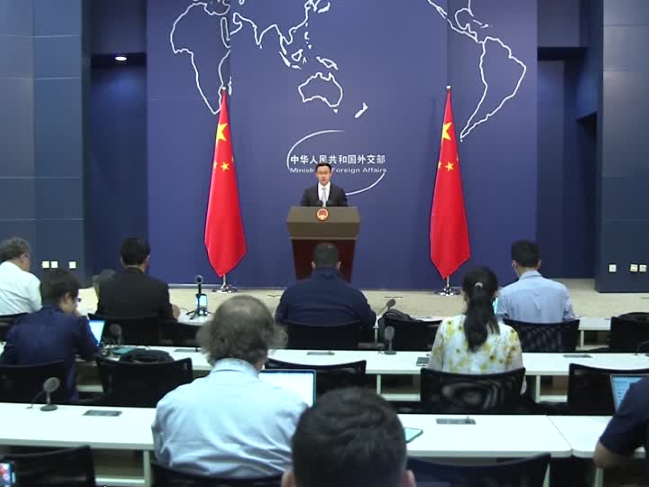 林劍表示，暴力換不來安全，武力打不出和平。（路透社）