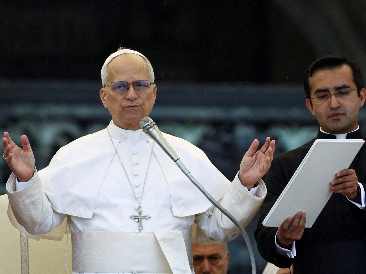 Pope Leo says sexual abuse allegations cannot be hidden away in drawers. Photo: Reuters