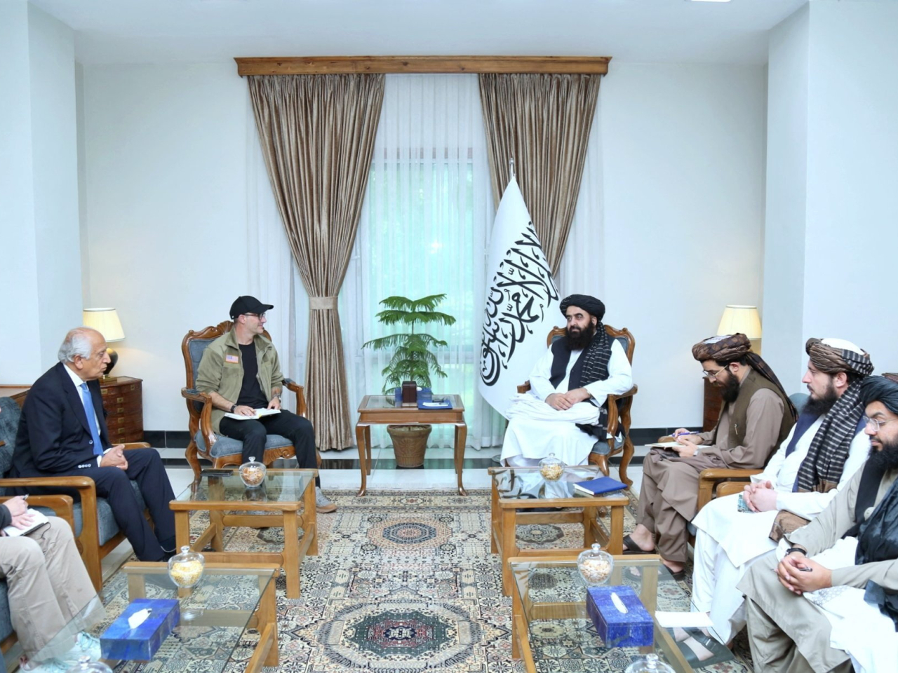 Taliban's Foreign Minister Amir Khan Muttaqi holds a meeting with Adam Boehler, US President Donald Trump's Special Envoy for Hostage Affairs, in Kabul. Photo: Reuters