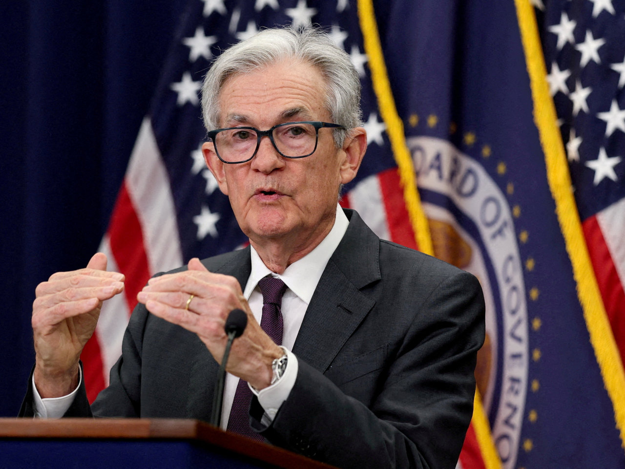 Federal Reserve Chairman Powell is expected to announce a rate cut this week amid political tensions over the central bank. File photo: Reuters
