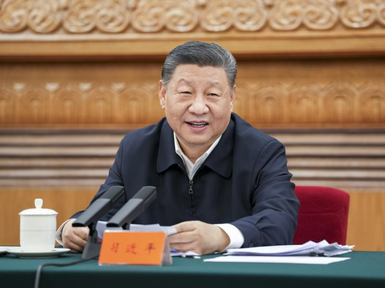 習近平說，願同阿洛伊斯一同努力，持續深化兩國友誼與合作。（新華社資料圖片）