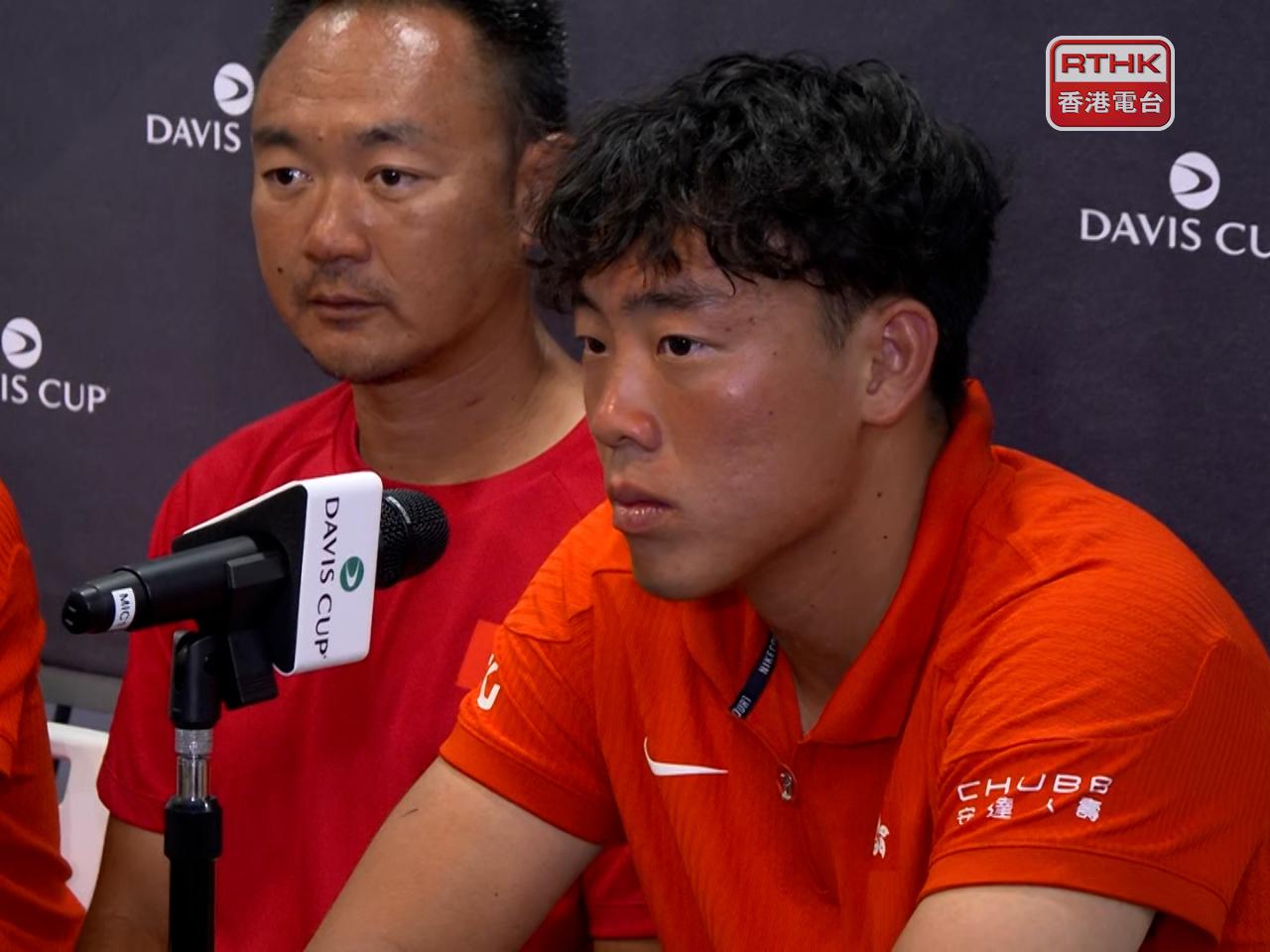 黃澤林在賽後記者會表示，今次勝出並不容易，尤其是雙打賽事期間非常刺激。（梁禎祥攝）