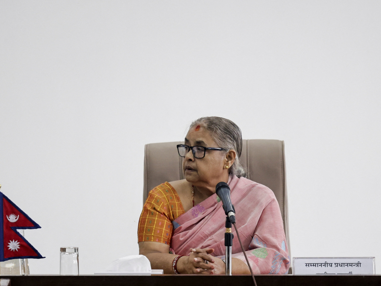 Sushila Karki has been tasked with restoring order and holding elections within six months. Photo: Reuters