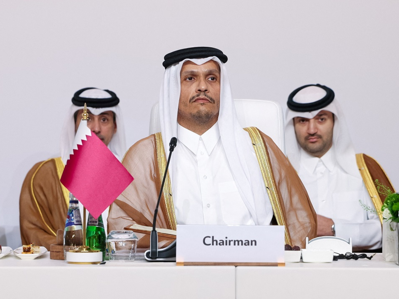 Qatari Premier Sheikh Mohammed bin Abdulrahman Al Thani says the international community has to stop using "double standards." Photo: Reuters