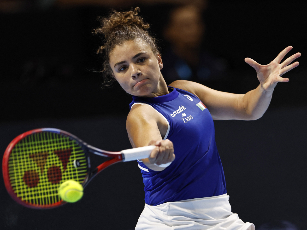 World number eight Jasmine Paolini rounded out Italy's thrilling quarter-final clash against China. Photo: Reuters