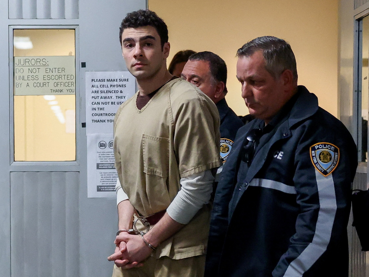 Luigi Mangione, the suspect in the killing of UnitedHealthcare chief executive Brian Thompson, appears at Manhattan Supreme Court in New York City. Photo: Reuters