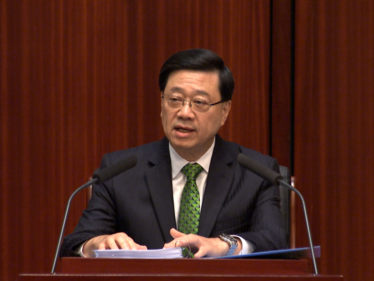 李家超發表任內第四份施政報告。