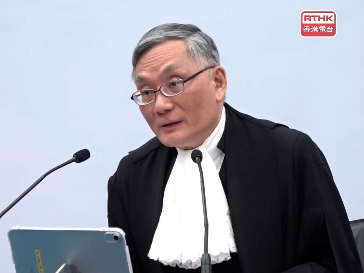 張舉能表示，班士在司法機構長期服務一直盡職盡責，擔任過各種司法職務，為法院的工作作出重大貢獻。（港台圖片）