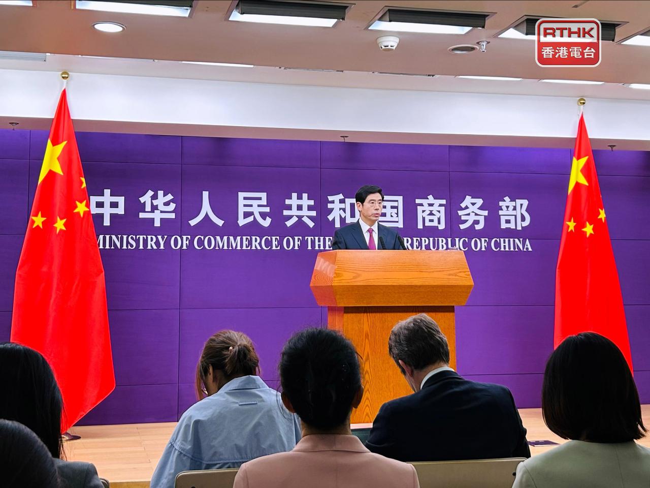 何亞東期望歐方別將關稅武器化，消除市場壁壘。（鄧穎琳攝）
