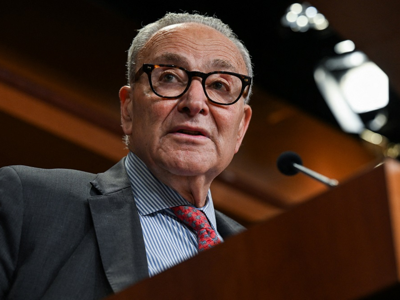 US Senate Minority Leader Chuck Schumer says "one of the great hallmarks of our country is free speech." Photo: Reuters