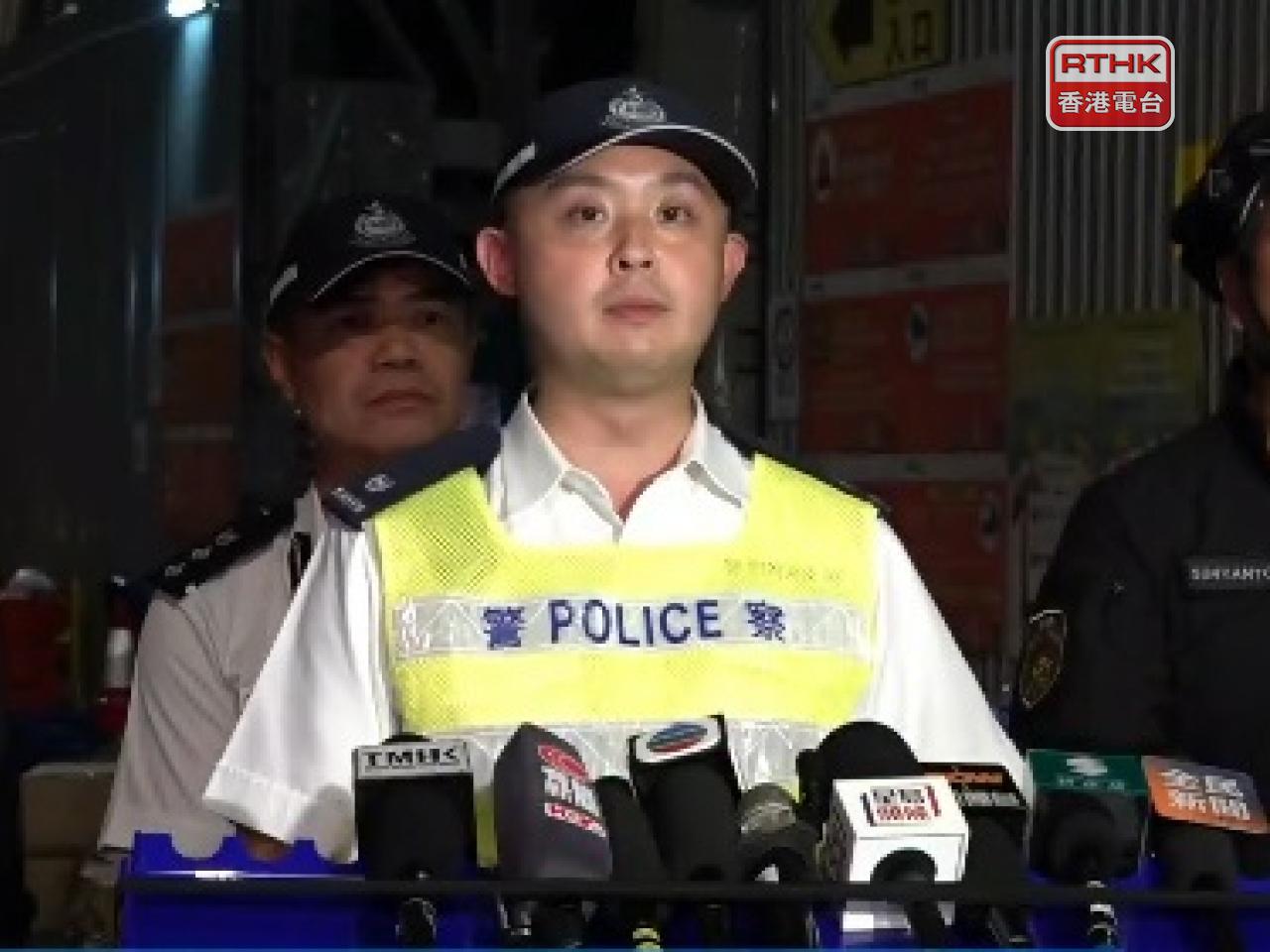 麥中傑呼籲駕駛人士如非必要，不要前往受影響地區。(警方社交網頁截圖)