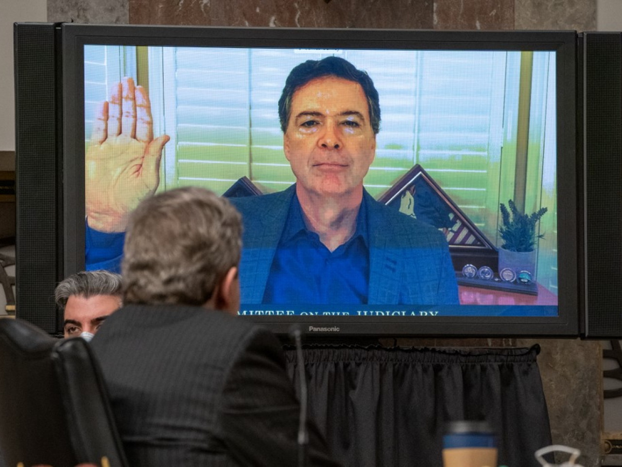 Erik Siebert had been under pressure to prosecute two of Trump's political foes including former FBI director James Comey (pictured). File photo AFP
