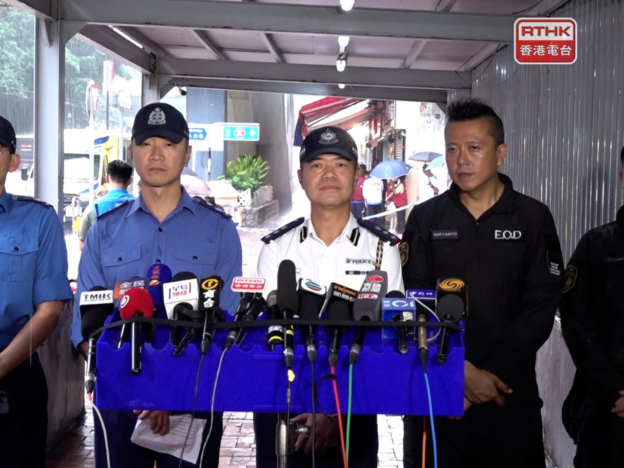 警方表示，今早11時48分成功拆彈，現正安排居民返家。（施華駿攝）