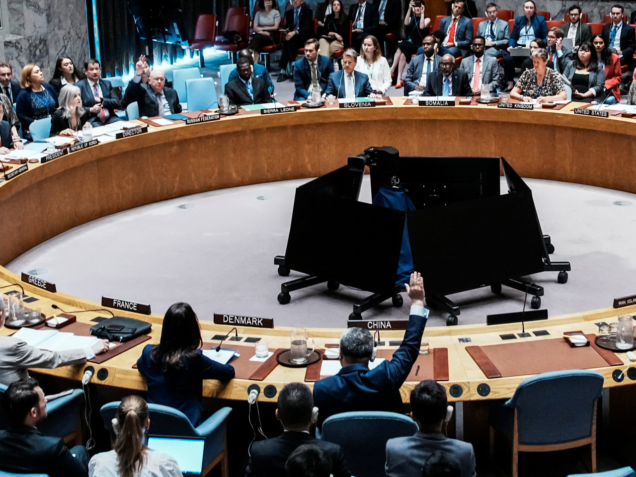 The UN Security Council votes to reimpose nuclear sanctions on Iran. File photo: Reuters