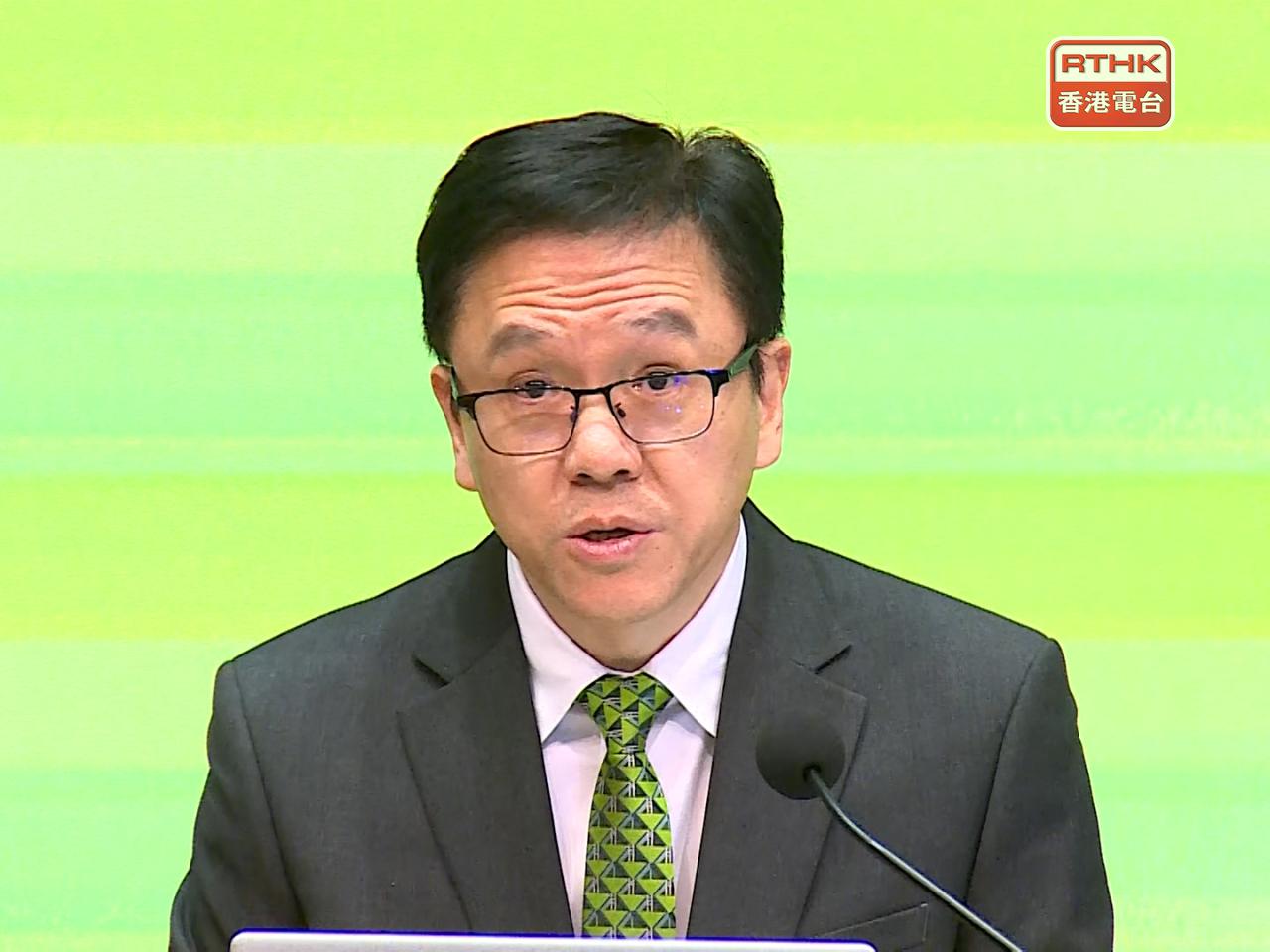 孫東說，現時已有超過24000名公務員正使用本港自主研發的人工智能大模型「港文通」。（港台圖片）