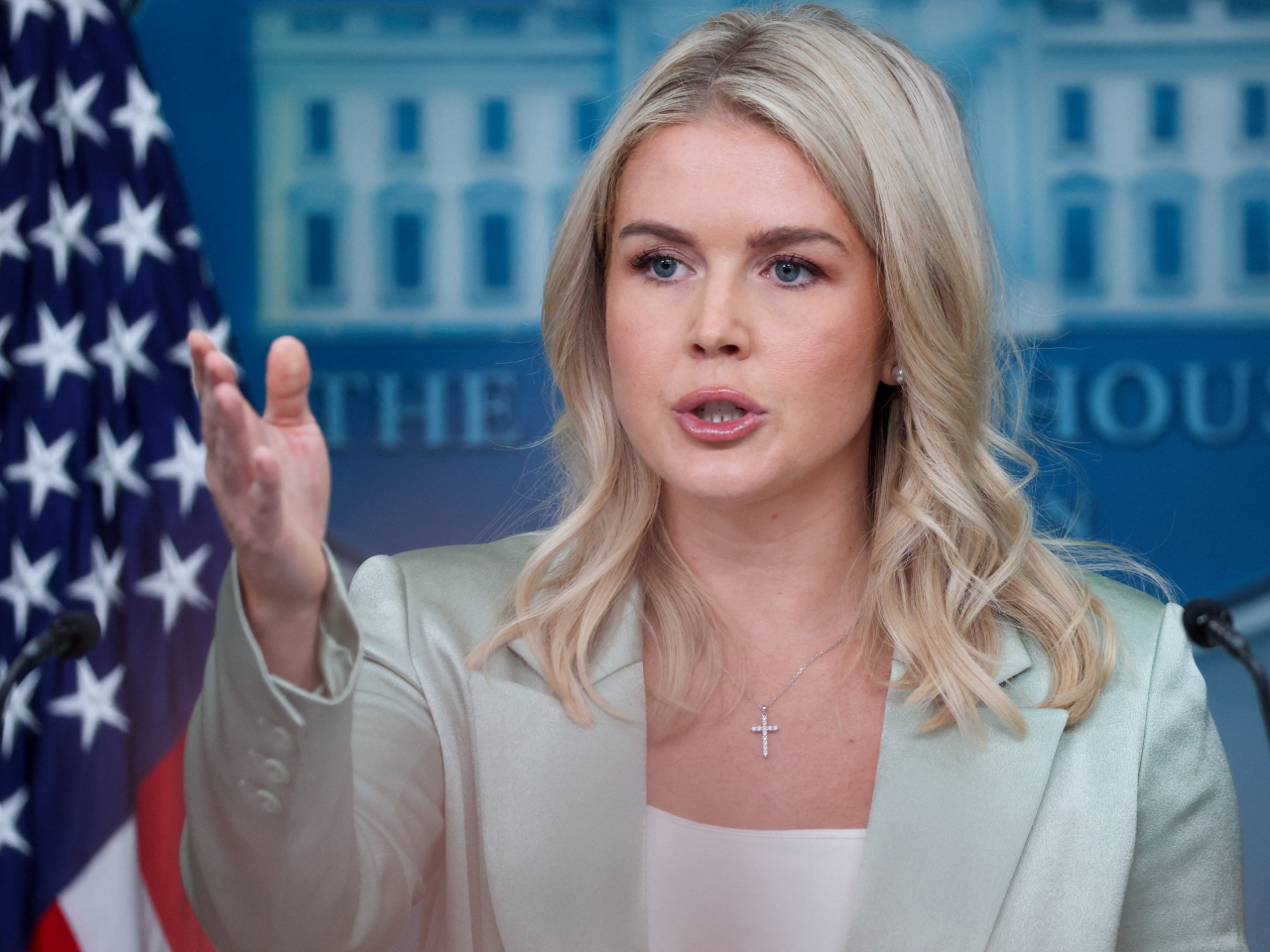 White House Press Secretary Karoline Leavitt has issued a clarification on the H-1B visa fee hours before the new policy was to go into effect. File photo: Reuters