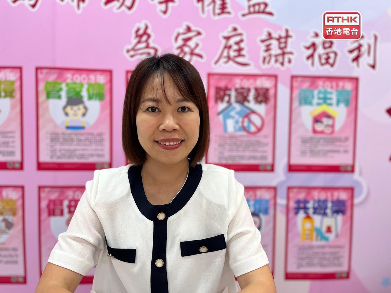 當選的呂綺穎說，仍會繼續教師工作，以便將家長和老師的聲音帶入議會。（鄭月明攝）