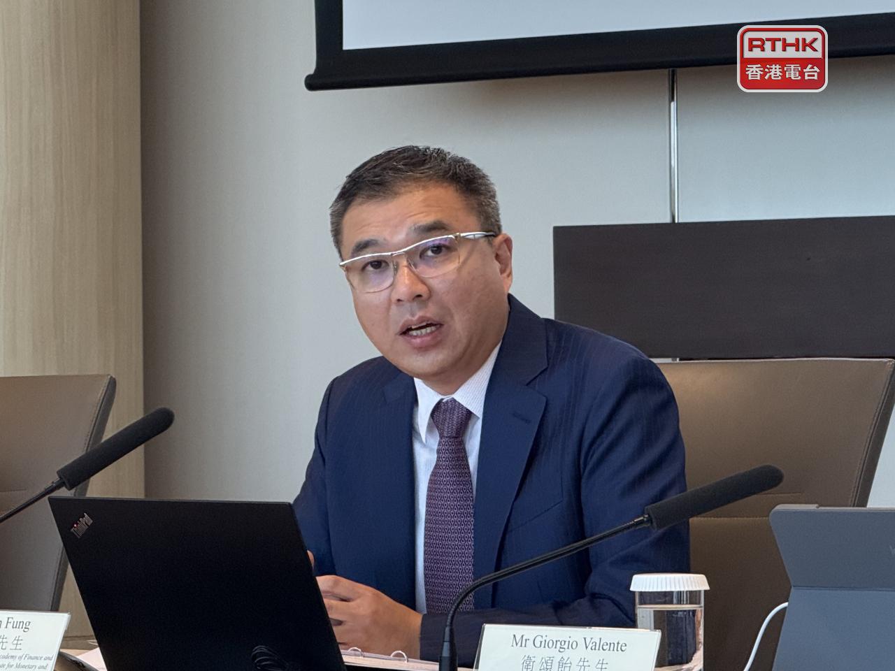 馮殷諾稱目前市場上已有退休後財富提取型產品，包括年金，相信本港資本市場有足夠深度。（趙嘉駿攝）