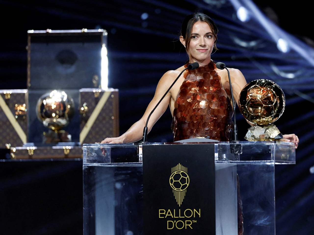 Spain's Aitana Bonmati picked up the women's Ballon d'Or award for the third straight year. Photo: Reuters
