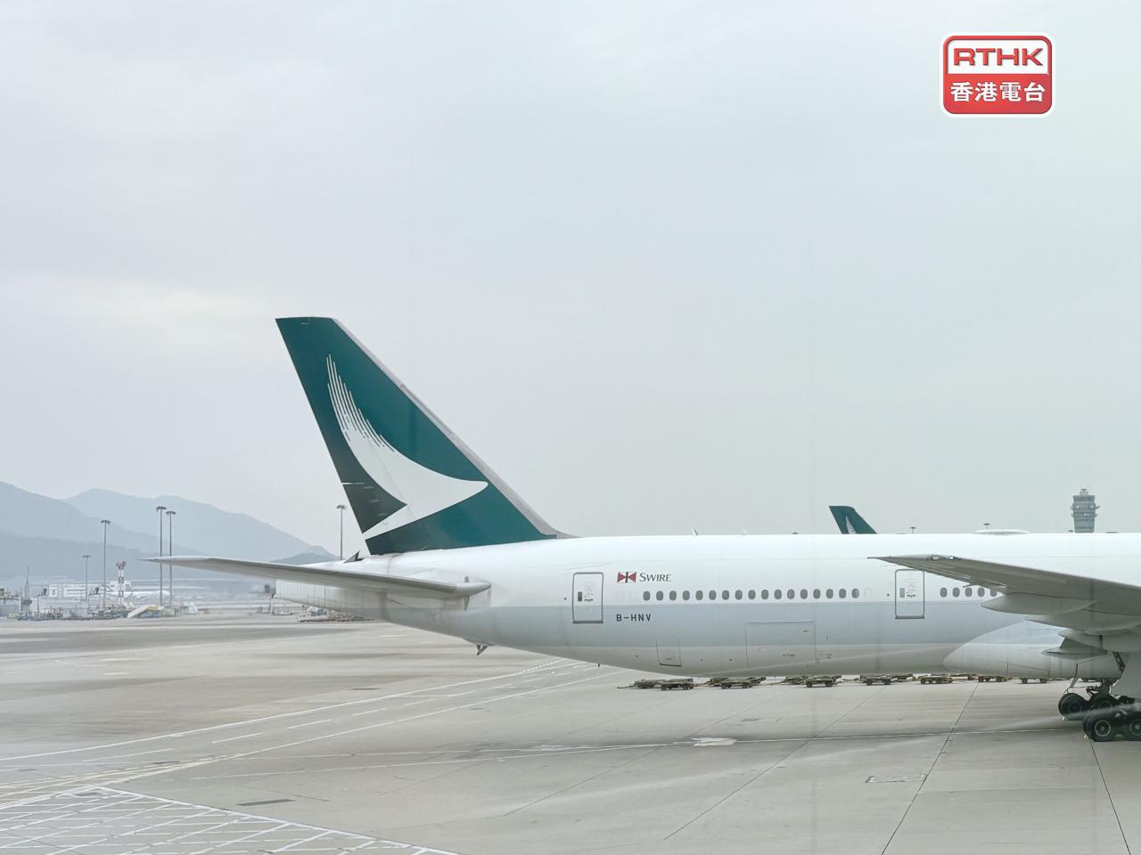 國泰航空8月載客量逾268萬人次，按年升近30%，雖然赴日旅行意欲較7月改善，但仍低於去年。（港台圖片）
