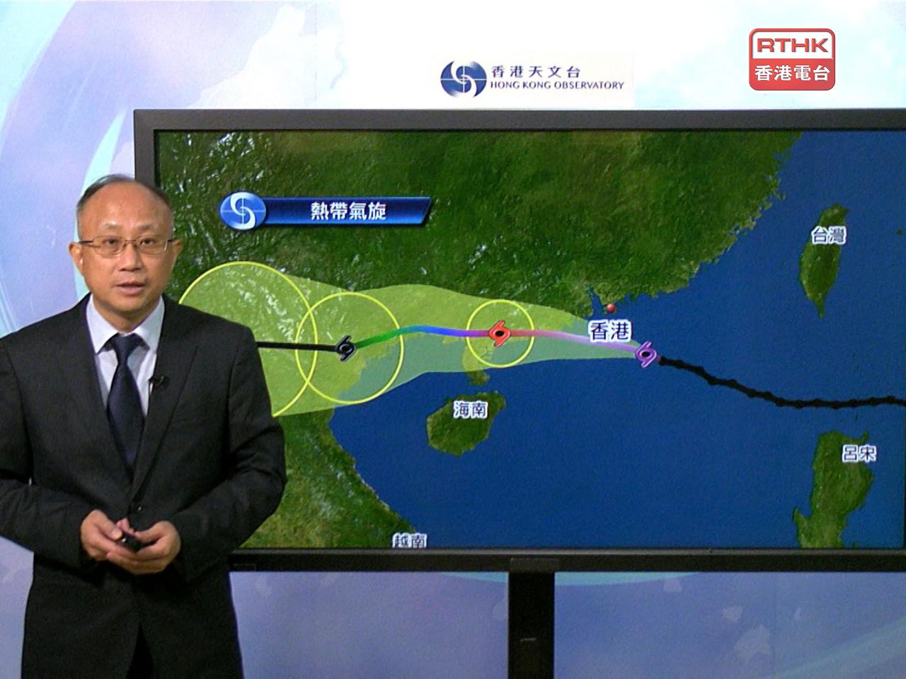 天文台表示，現時本港部分地區已受烈風影響，預料超強颱風樺加沙今早最接近本港。