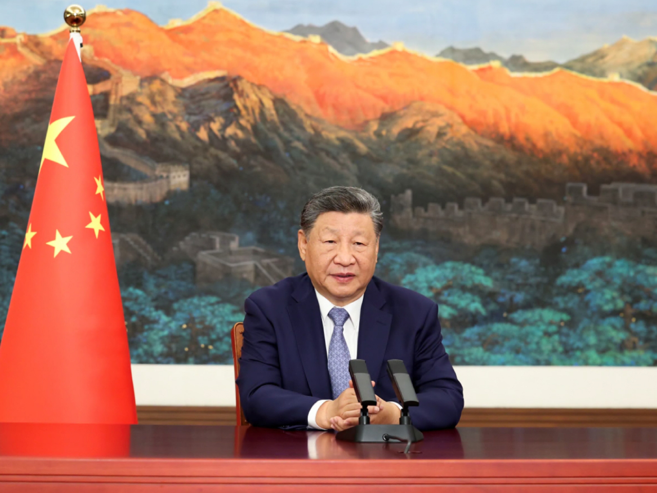 President Xi Jinping says China has the resolve and confidence to deliver on its commitments. Photo: Xinhua