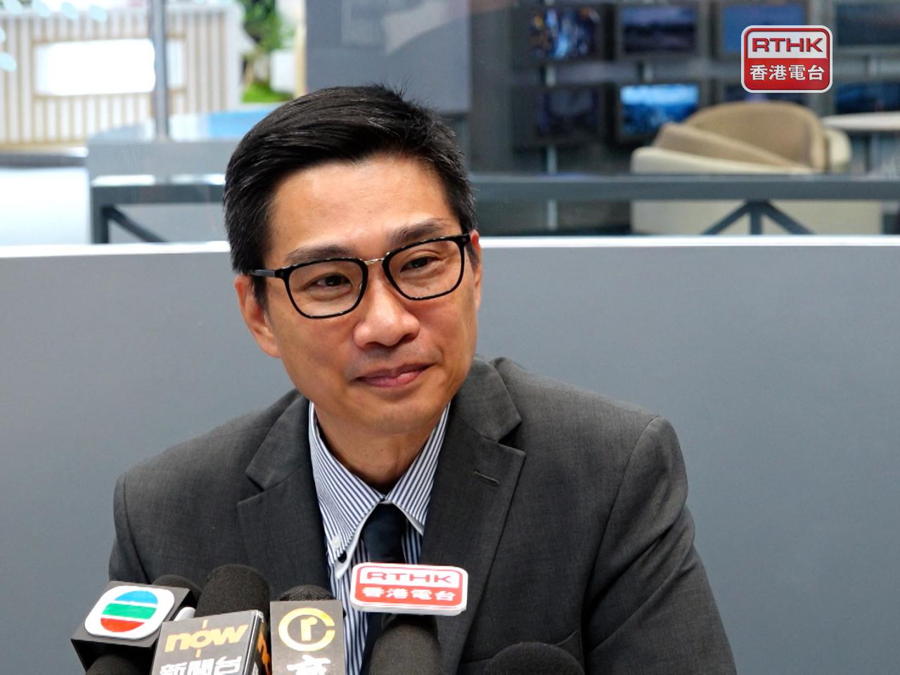 機管局航空樞紐發展總監方瑞文說，未來首要目標是增加長途航線運力。（游樹榮攝）