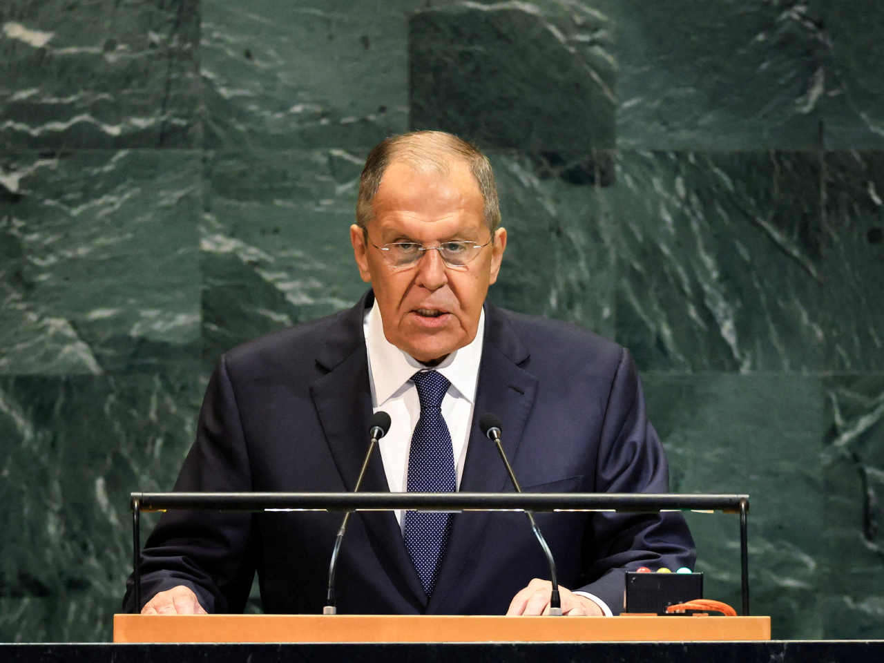 Sergei Lavrov said any aggression against Russia would be met with a decisive response. Photo: Reuters
