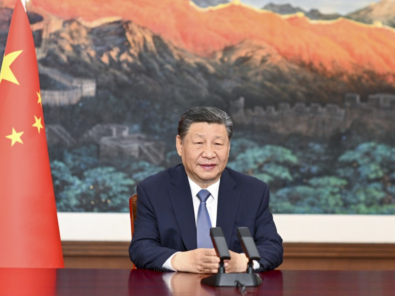 習近平說，推動中古命運共同體建設不斷取得新成果。（新華社資料圖片）