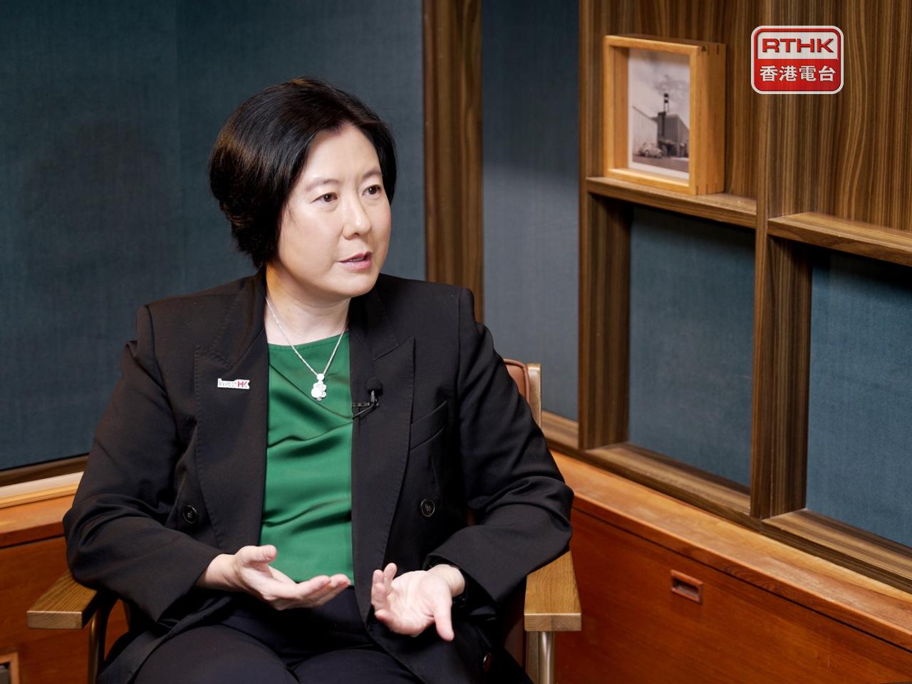 Alpha Lau says the Northern Metropolis is very important for the longer-term growth of Hong Kong, saying it will lure tech firms eyeing a slice of the pie in Shenzhen. Photo: RTHK