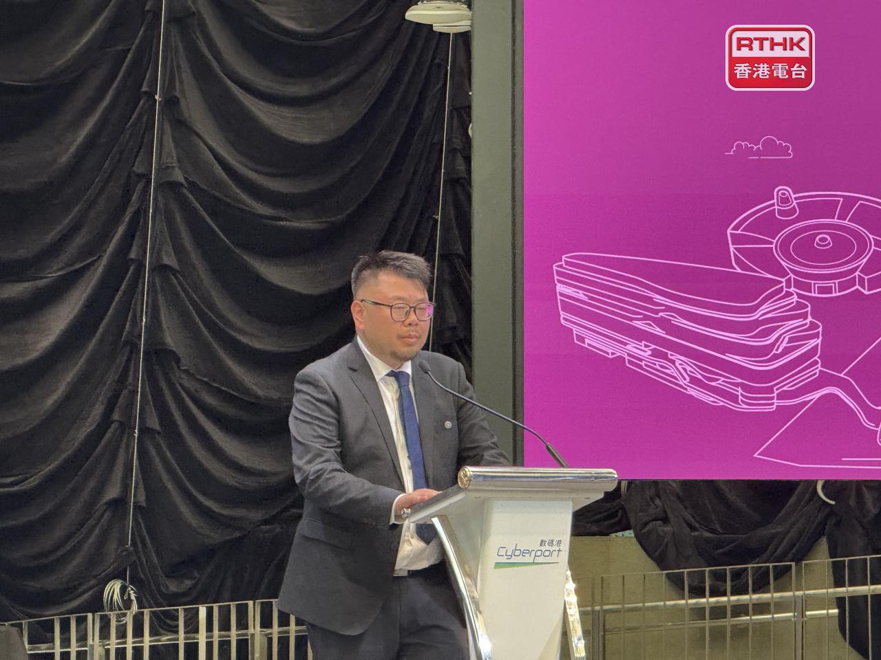 強腦科技創始人兼首席執行官韓璧丞表示，落戶香港是全球化戰略關鍵一步及重要里程碑。（趙嘉駿攝）