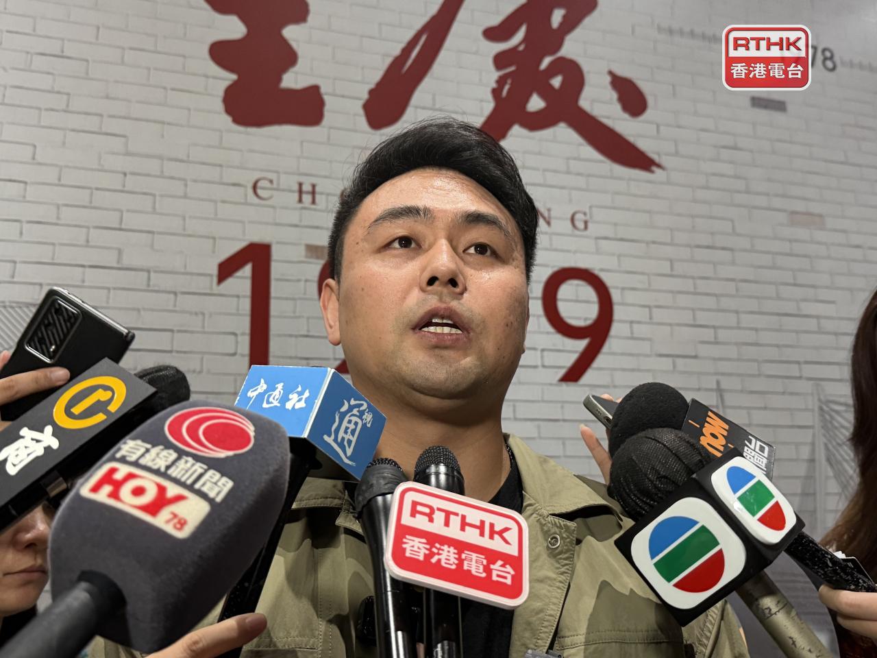 徐善濤說，劇院打造為綜合教育基地配合紅色旅遊政策。（陳曉筠攝）