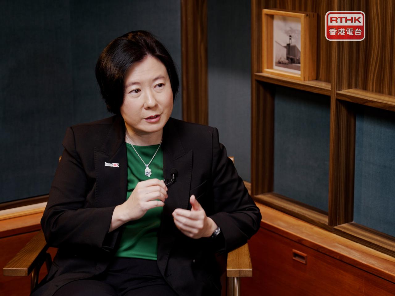 劉凱旋表示，將「一帶一路」地區銀行引進香港，在招商引資方面會起到雙向功效。（陳雪瑜攝）